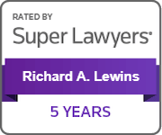 Rated By Super Lawyers | Richard A. Lewins | 5 years